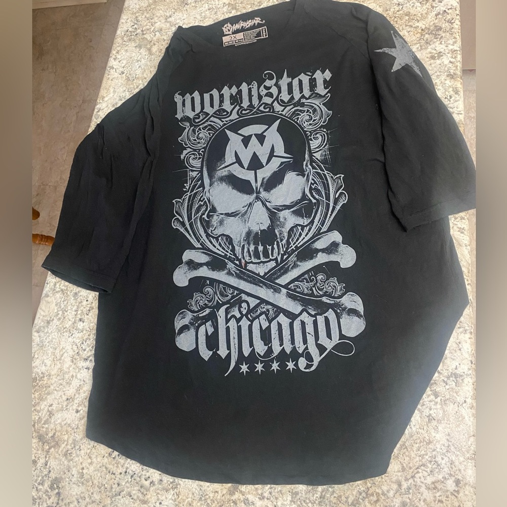 Wornstar short sleeve rock n roll shirt